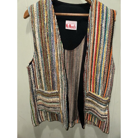 Vintage 70s Mr. Mench Custom Western Handmade Vest Division Of Laura Of Dallas - Picture 5 of 8